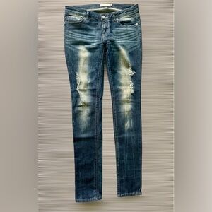 Just USA Skinny Blue Distressed Women’s Jeans. Size 11